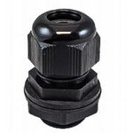 PNC1/2W BK080, FIT Series Black PA 6 Cable Gland, NPT 1/2in Thread, 9mm Min ...