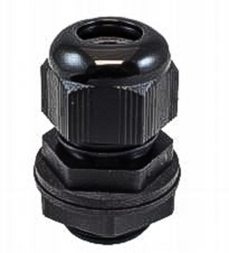 Фото 1/3 PNC3/8 BK080, FIT Series Black PA 6 Cable Gland, NPT 3/8in Thread, 5mm Min, 10mm Max, IP66, IP68
