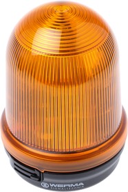 Фото 1/2 828.300.55, BM 828 Series Yellow Flashing Beacon, 24 V dc, Surface Mount, Xenon Bulb, IP65