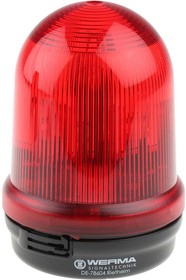 Фото 1/2 828.100.68, BM 828 Series Red Flashing Beacon, 230 V ac, Base Mount, Xenon Bulb, IP65