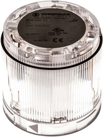 Фото 1/4 843.400.55, KombiSIGN 70 Series Clear Steady Effect Beacon Unit, 24 V, LED Bulb, AC, DC, IP54