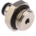 3101 04 13, LF3000 Series Straight Threaded Adaptor, G 1/4 Male to Push In 4 mm ...