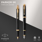 Набор ручек Parker IM Core FK221 (CW2093216) Black GT M сталь нержавеющая ...