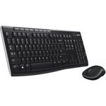 Клавиатура + мышь Logitech MK270 клав:черный мышь:черный USB беспроводная ...