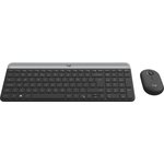 Клавиатура + мышь Logitech MK470 клав:черный/серый мышь:черный USB беспроводная ...