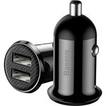 Автомобильное зарядное Baseus Grain Pro Black (CCALLP-01)