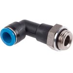 QSLL-G1/2-12, QS Series Elbow Threaded Adaptor, G 1/2 Male to Push In 12 mm ...