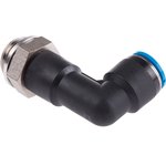 QSLL-G1/2-12, QS Series Elbow Threaded Adaptor, G 1/2 Male to Push In 12 mm ...