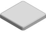 MS259-10S-NS, 25.9 x 25.9 x 3mm One-piece Drawn-Seamless RF Shield/EMI Shield (Nickel-Silver)