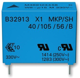 B32911B3223M000, Конденсатор Безопасности, 22000 пФ, X1, Серия B32911, 330 В, Metallized PP