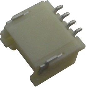 501953-0407, Pin Header, Wire-to-Board, 1 мм, 1 ряд(-ов), 4 контакт(-ов), Surface Mount Right Angle