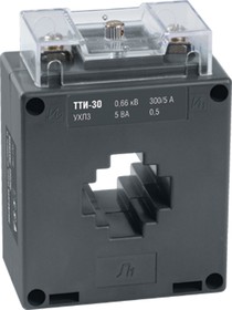 Фото 1/3 Трансформатор тока ТТИ-30 300/5А кл. точн. 0.5 5В.А IEK ITT20-2-05-0300