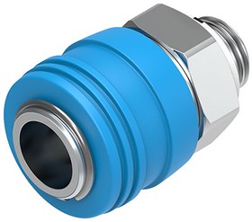 Фото 1/5 KD4-1/4-A, Brass Male Pneumatic Quick Connect Coupling, G 1/4 Male 8mm G 1/4