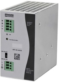 85135, DIN Rail Power Supplies ECO-RAIL-2 POWER SUPPLY 1-PHASE, IN: 90 .. 132 VAC / 173 ... 264 VAC OUT: 24V/10ADC