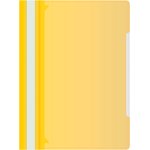 Папка-скоросшиватель Бюрократ -PS-K20YEL A4 прозрач.верх.лист карм.на лиц.стор. пластик желтый 0.12/0.16