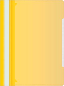 Фото 1/4 Папка-скоросшиватель Бюрократ -PS-K20YEL A4 прозрач.верх.лист карм.на лиц.стор. пластик желтый 0.12/0.16