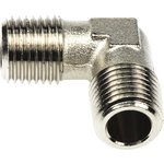 0914 00 13, 0914 Series Elbow Threaded Adaptor, R 1/4 Male to R 1/4 Male ...