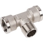 0916 00 21, 0916 Series Tee Threaded Adaptor, G 1/2 Female to G 1/2 Female