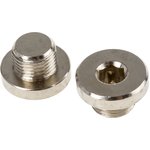 0919 00 10, G 1/8 Brass Corrosion Resistant Plug