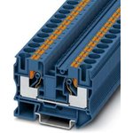 3212123, PT 10 Series Blue DIN Rail Terminal Block, 0.5 → 16mm² ...