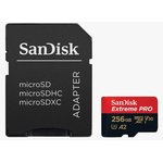 Флеш карта microSDXC 256GB SanDisk EXTREME PRO Class 10, UHS-I, W140 ...