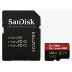 Флеш карта microSDXC 128GB SanDisk EXTREME PRO Class 10, UHS-I, W140 ...