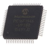 PIC16F1946-I/PT, Микросхема 14k Flash 512B RAM LCD Cap XLP TQFP64