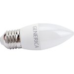 Лампа светодиодная C35 свеча 8Вт 230В 3000К E27 | LL-C35-08-230-30-E27-G | GENERICA