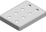 MS323-20CP-NS, 32.9 x 24.4 x 4mm Two-piece Drawn-Seamless RF Shield/EMI Shield COVER Perforated (Nickel-Silver)