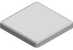 MS259-10C-NS, 26.3 x 26.3 x 3mm Two-piece Drawn-Seamless RF Shield/EMI Shield COVER (Nickel-Silver)
