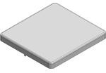 MS366-10S-NS, 36.6 x 34.1 x 3.3mm One-piece Drawn-Seamless RF Shield/EMI Shield (Nickel-Silver)
