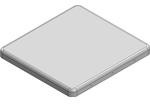 MS366-10C-NS, 37 x 34.5 x 2.8mm Two-piece Drawn-Seamless RF Shield/EMI Shield COVER (Nickel-Silver)