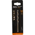 Сверло по металлу HSS-G (5.5х57х93 мм) AEG ...