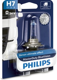 Фото 1/10 13972MDBVB1, Лампа автомобильная H7 24V- 70W (PX26d) MasterDuty BlueVision (блистер 1шт.) (Philips)