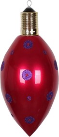 502-292, Елочная фигура Клубничка 40 см, цвет бордовый