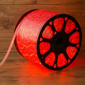 Фото 1/8 121-322, Дюралайт LED, свечение с динамикой (3W) - красный, 36 LED/м, бухта 100м