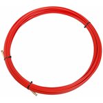 47-1020, Протяжка кабельная (мини УЗК в бухте), стеклопруток, d=3,5 мм, 20 м, красная