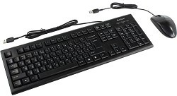 A-4Tech Клавиатура + мышь KR-8520D черный USB Комплект [477615]