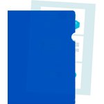 Папка-уголок Бюрократ -E310N/1BLU непрозрачный A4 пластик 0.18мм синий