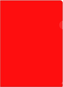 Фото 1/4 Папка-уголок Бюрократ -E310N/1RED непрозрачный A4 пластик 0.18мм красный