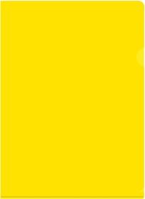 Фото 1/4 Папка-уголок Бюрократ -E310N/1YEL непрозрачный A4 пластик 0.18мм желтый
