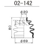 02-142, Пыльник ШРУСа внешнего