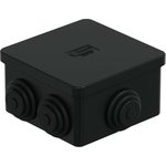 JBS070 Коробка распред. о/п 70x70x40, 6 вых, IP44 цвет чёрный ...