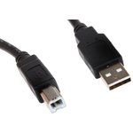 11.02.8818-100, USB 2.0 Cable, Male USB B to Male USB A Cable, 1.8m