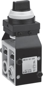 VM250-F02-35BA, Twist Selector (3 Position) Pneumatic Relay Pneumatic Manual Control Valve VM200 Series, G 1/4, 1/4, III B