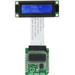 MIKROE-2453, LCD Mini Click LCD Display Adapter Board With 2x16 Monochrome ...