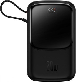 Фото 1/9 Портативное зарядное устройство Baseus Qpow Pro iP Black (PPQD020001)