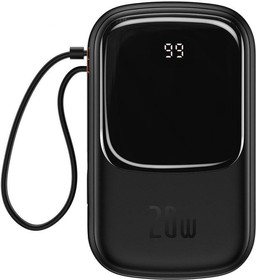 Фото 1/10 Портативное зарядное устройство Baseus Qpow Pro iP Overseas Edition Black (PPQD060201)