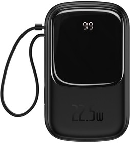 Фото 1/10 Портативное зарядное устройство Baseus Qpow Pro Type-C Overseas Edition Black (PPQD060301)