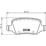 2313805, Колодки тормозные дисковые задн MERCEDES-BENZ ...